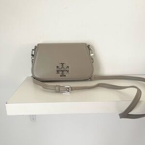 Tory Burch Britten Gray Crossbody Bag